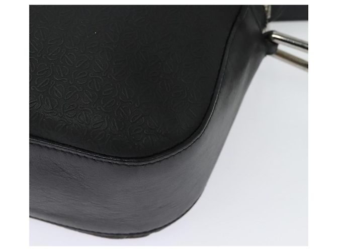 LOEWE Borsa a Spalla Anagram Pelle Nera Argento Auth sw1314 Nero - vista 17