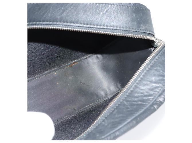 LOEWE Borsa a Spalla Anagram Pelle Nera Argento Auth sw1314 Nero - vista 18