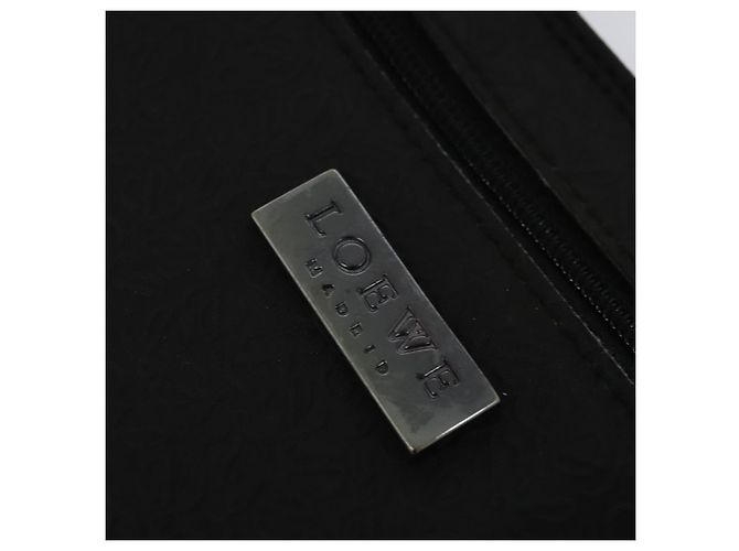 LOEWE Borsa a Spalla Anagram Pelle Nera Argento Auth sw1314 Nero - vista 23