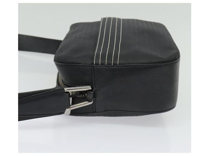 LOEWE Borsa a Spalla Anagram Pelle Nera Argento Auth sw1314 Nero - vista 3