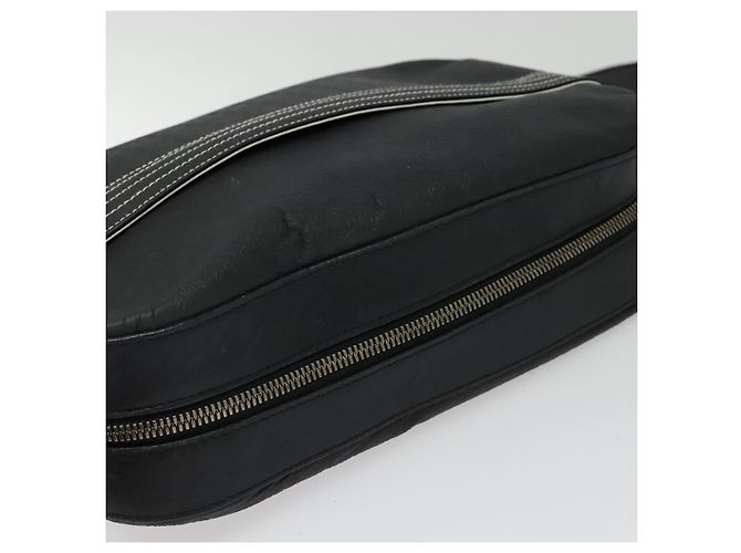 LOEWE Borsa a Spalla Anagram Pelle Nera Argento Auth sw1314 Nero - vista 7