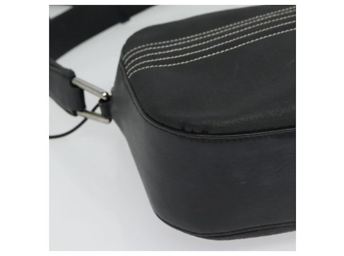LOEWE Borsa a Spalla Anagram Pelle Nera Argento Auth sw1314 Nero - vista 9