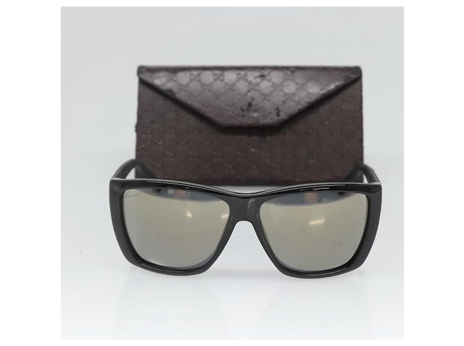 Occhiali da sole GUCCI in plastica nera Auth am8848 Nero - vista 12