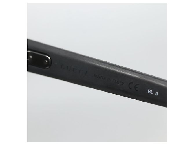 Occhiali da sole GUCCI in plastica nera Auth am8848 Nero - vista 9