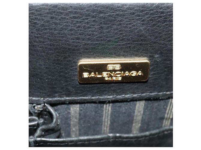 Borsa da lavoro in pelle nera e oro BALENCIAGA Auth bs28157 Nero D'oro - vista 17