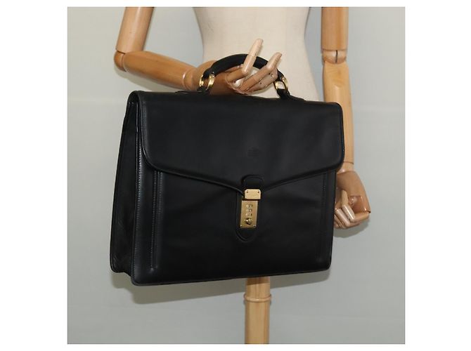 Borsa da lavoro in pelle nera e oro BALENCIAGA Auth bs28157 Nero D'oro - vista 24