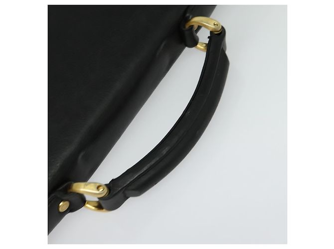 Borsa da lavoro in pelle nera e oro BALENCIAGA Auth bs28157 Nero D'oro - vista 7
