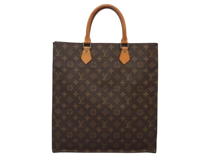 LOUIS VUITTON Borsa Sac Plat Monogram M51140 Auth LV 136014 Monogramma - vista 2