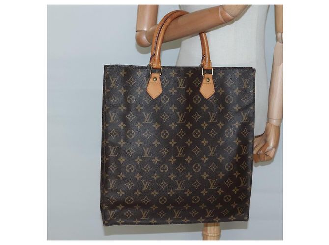 LOUIS VUITTON Borsa Sac Plat Monogram M51140 Auth LV 136014 Monogramma - vista 20