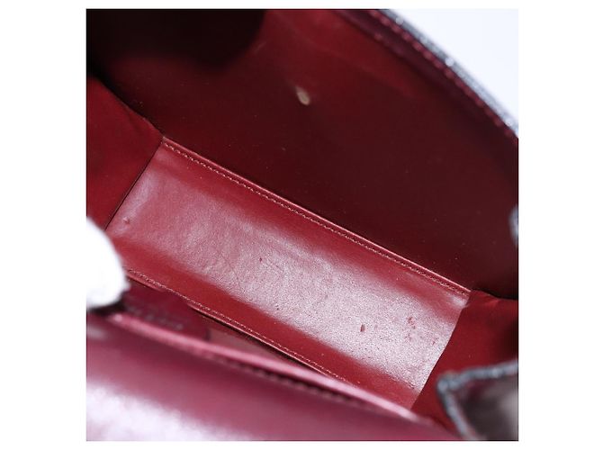 Céline Borsa a Spalla in Pelle Bordeaux Oro Auth sw1315 D'oro Bordò - vista 17