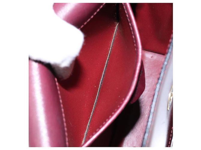 Céline Borsa a Spalla in Pelle Bordeaux Oro Auth sw1315 D'oro Bordò - vista 21