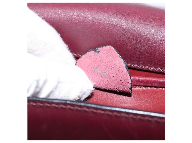 Céline Borsa a Spalla in Pelle Bordeaux Oro Auth sw1315 D'oro Bordò - vista 23
