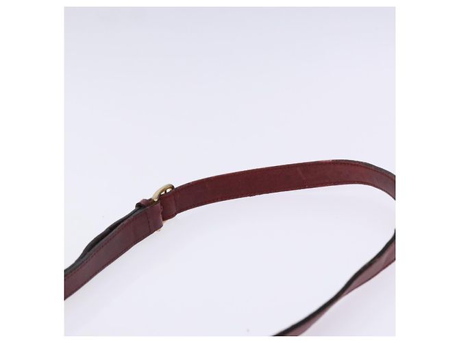 Céline Borsa a Spalla in Pelle Bordeaux Oro Auth sw1315 D'oro Bordò - vista 8