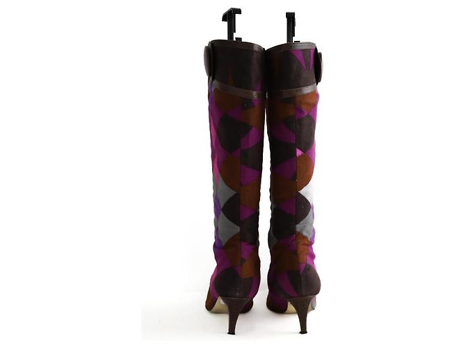 Emilio Pucci Stivali in suede multicolore - view 2
