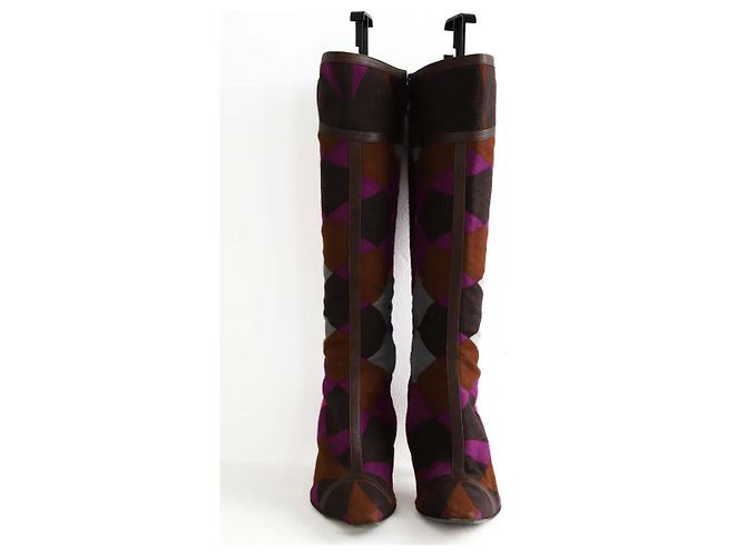 Emilio Pucci Stivali in suede multicolore - view 5