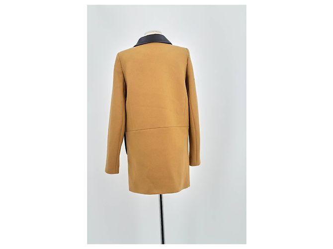 Maje Yellow wool coat - view 6