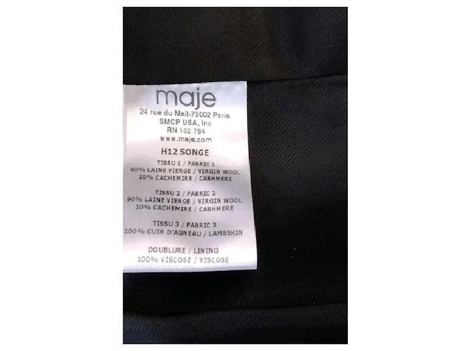 Maje Yellow wool coat - view 8