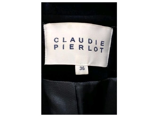 Claudie Pierlot Blazer de algodón azul marino - vista 7