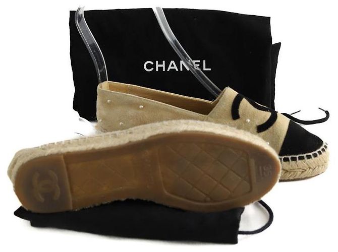 Chanel Beige Wildleder-Espadrilles - Ansicht 6