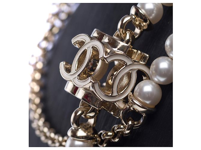 Gioielli CHANEL in Perla Bianca - 102497 Bianco - vista 7