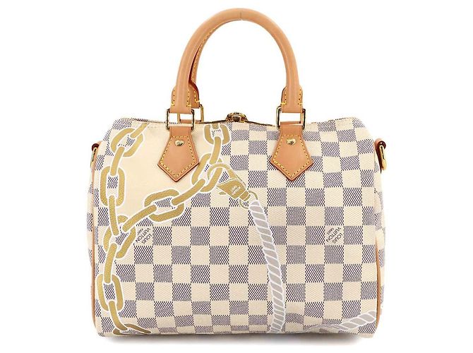 Louis Vuitton Damier Azur Nautical Speedy Bandoulière 25 - vue 3