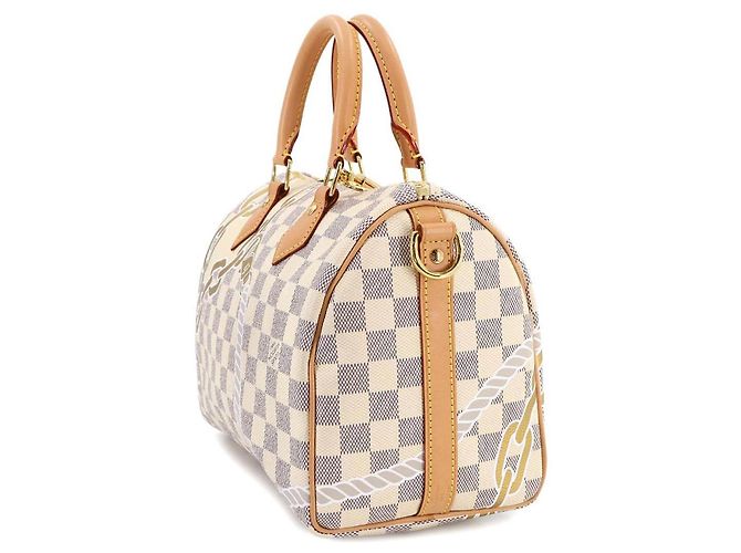Louis Vuitton Damier Azur Nautical Speedy Bandoulière 25 - vue 4