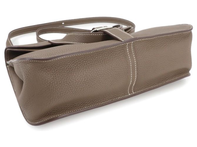 Borsa Hermès Halzan 31 Taupe - vista 5