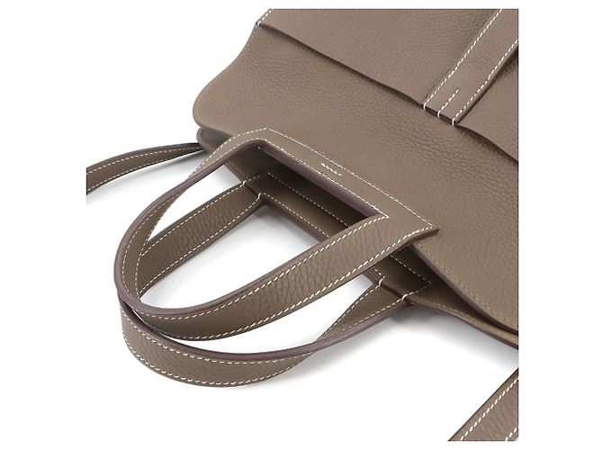 Borsa Hermès Halzan 31 Taupe - vista 6