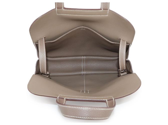 Borsa Hermès Halzan 31 Taupe - vista 7
