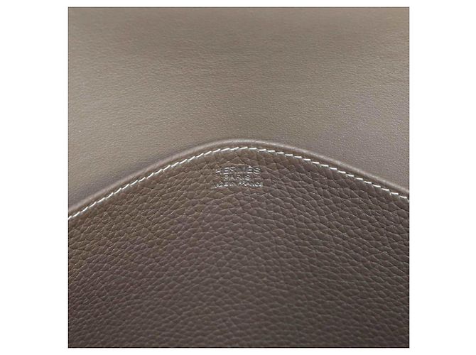 Borsa Hermès Halzan 31 Taupe - vista 8