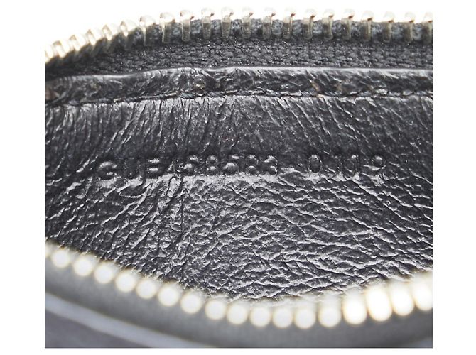 Portafoglio in pelle nera Saint Laurent Nero - vista 10