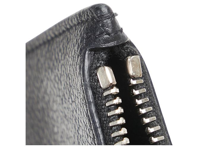 Portafoglio in pelle nera Saint Laurent Nero - vista 4