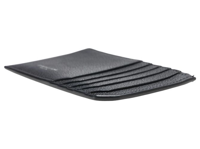 Portafoglio in pelle nera Saint Laurent Nero - vista 6