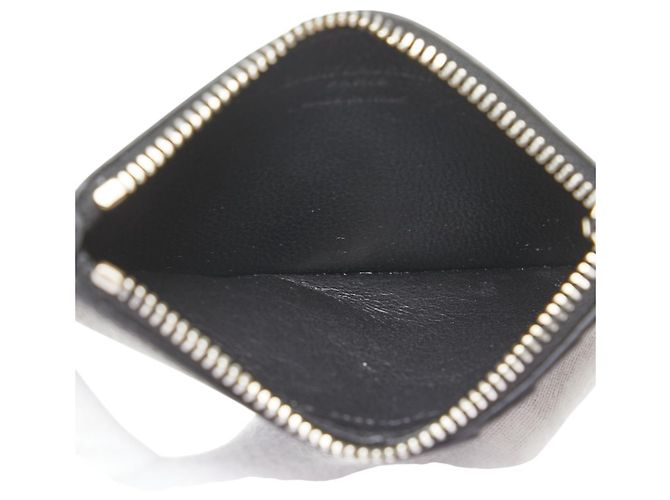 Portafoglio in pelle nera Saint Laurent Nero - vista 7