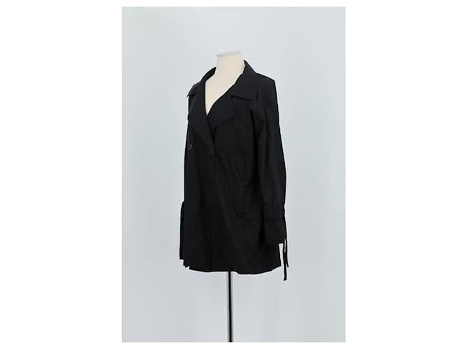 Gerard Darel Trench coat de algodón negro - vista 4