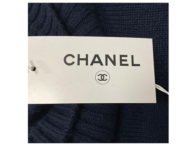 Chanel Pullover aus Kaschmirstrick Gabrielle Coco 2017 Multi Marineblau - Ansicht 6