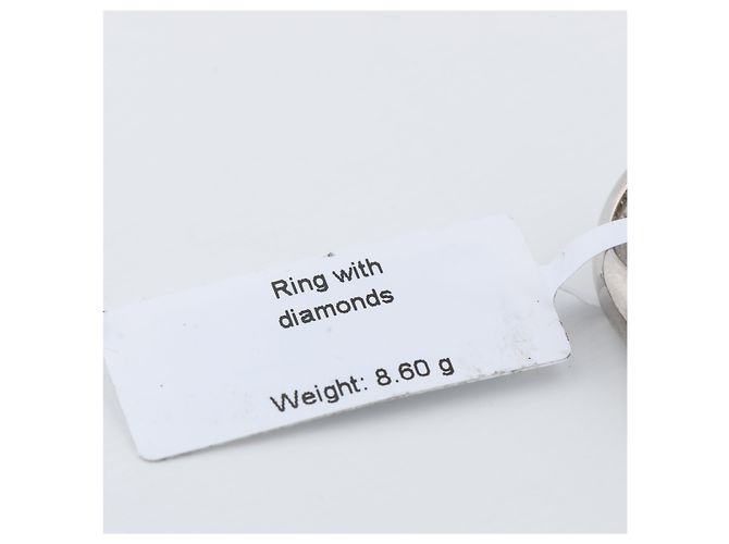 De Grisogono Schwarzer Diamant Herzring, Größe 51 Weiß - Ansicht 12