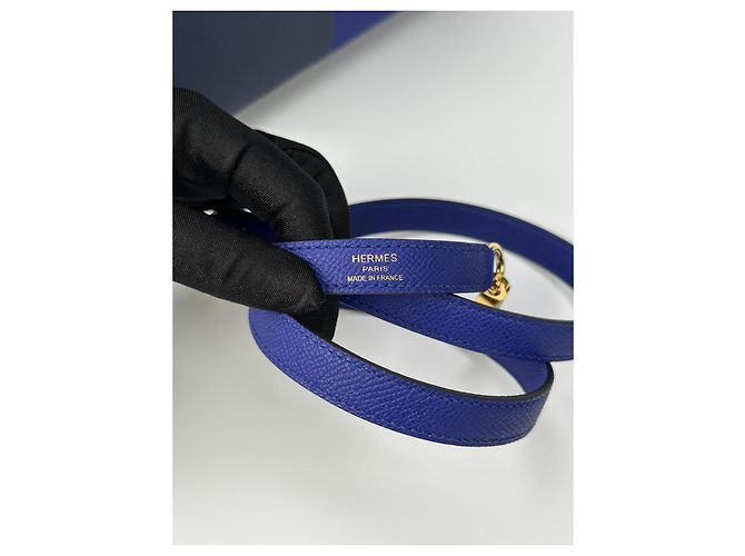 Hermès Kelly 25 Hermes Anthrazitgrau Marineblau Gold hardware - Ansicht 15