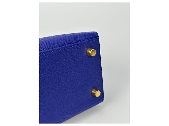Hermès Kelly 25 Hermes Anthrazitgrau Marineblau Gold hardware - Ansicht 16