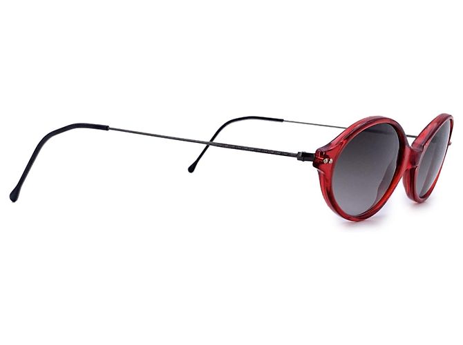 Giorgio Armani Occhiali da sole vintage rossi Mod. 378 col. 210 48/19 130mm - vista 2