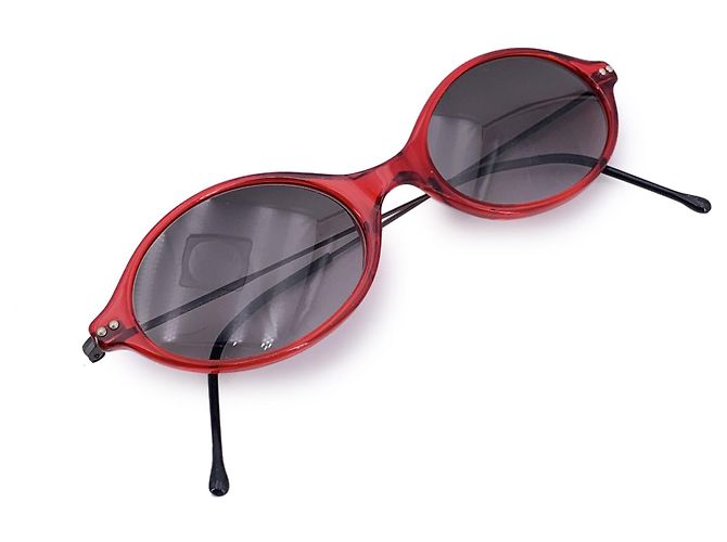 Giorgio Armani Occhiali da sole vintage rossi Mod. 378 col. 210 48/19 130mm - vista 5