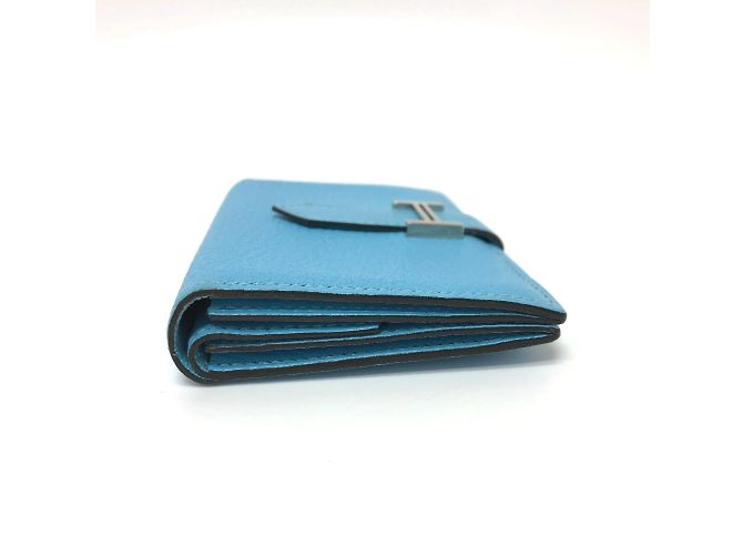 Tarjetero compacto mini Bearn de Hermès Azul - vista 3
