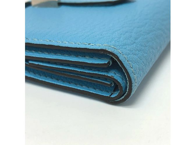 Tarjetero compacto mini Bearn de Hermès Azul - vista 5