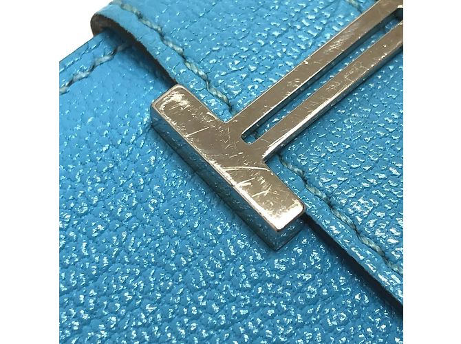 Tarjetero compacto mini Bearn de Hermès Azul - vista 7
