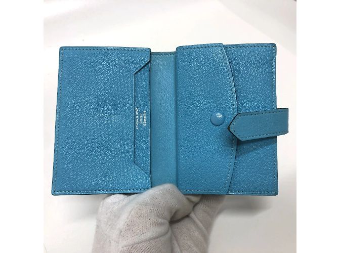 Tarjetero compacto mini Bearn de Hermès Azul - vista 8