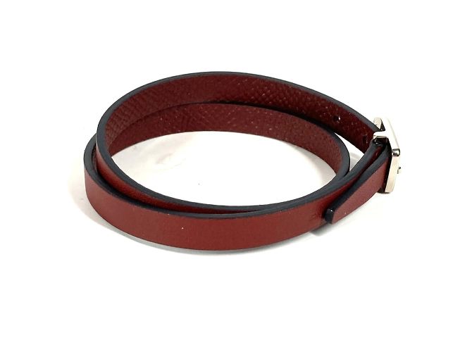Bracelet Double Tour Paddock Hermès Marron - vue 2