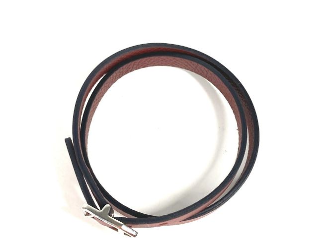 Bracelet Double Tour Paddock Hermès Marron - vue 5