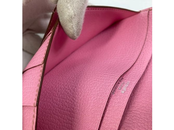 Cartera de Cadena Soufflé Bearn de Hermès Rosa - vista 9