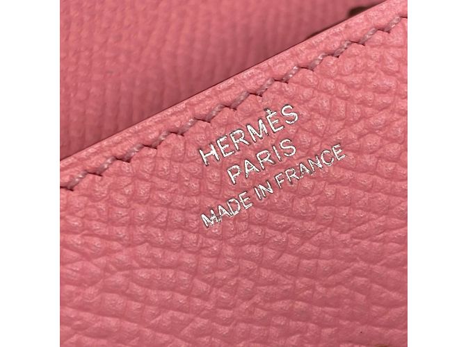 Monedero Quatre Coin Levain de Hermès Rosa - vista 10