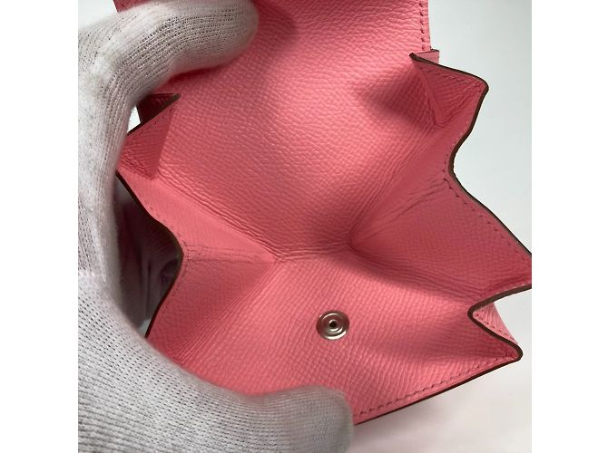 Monedero Quatre Coin Levain de Hermès Rosa - vista 7